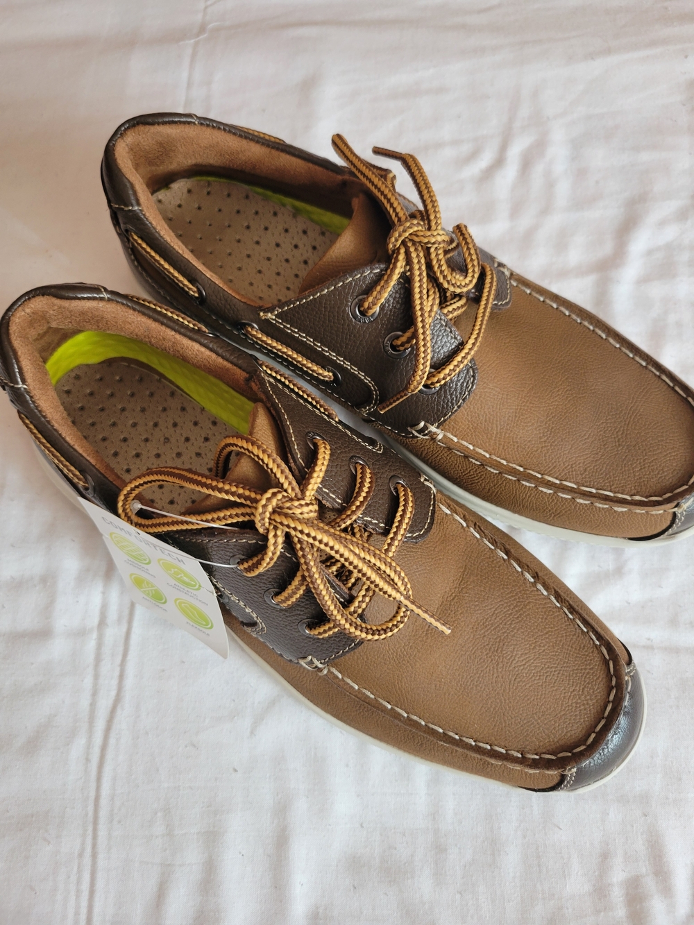 Florsheim Brown and Dark Brown Leather Boat Shoes